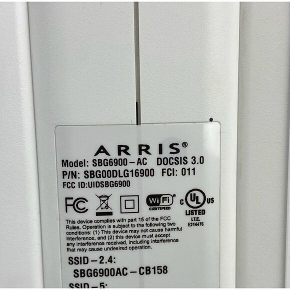 Arris Surfboard SBG6900AC Docsis 3.0 Cable Modem/ Wi-Fi AC1900 Router BX1419 - Picture 6 of 6